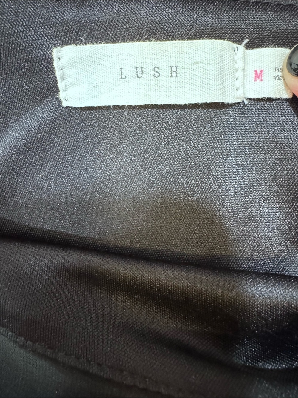 Lush Sheer Overlay Maxi Formal Side Slits Dress Black Size Medium - Picture 5 of 5